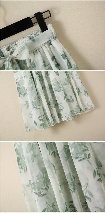 Falda Media Cintura Alta Primavera Verano - Diseño Ondulado Moderno - Image 2