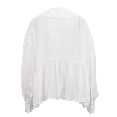 Blusa Elegante con Mangas Abullonadas y Volantes - Image 14