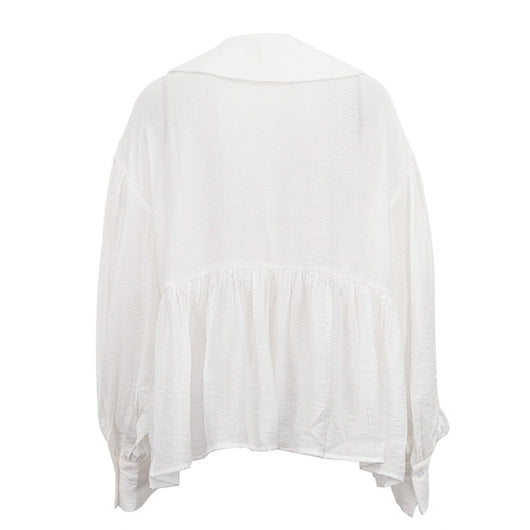 Blusa Elegante con Mangas Abullonadas y Volantes - Image 14