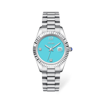 Reloj de Acero Inoxidable para Mujer con Cristal Brillante - Image 9