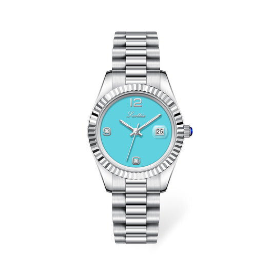 Reloj de Acero Inoxidable para Mujer con Cristal Brillante - Image 9