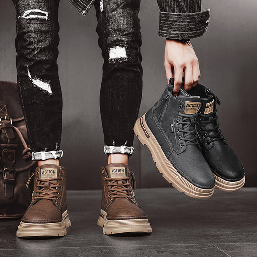 Bota de Trabajo British Style Alta para Hombre