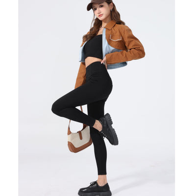 Pantalones Yoga Denim Ajustados Efecto Reductor para Mujer - Image 12