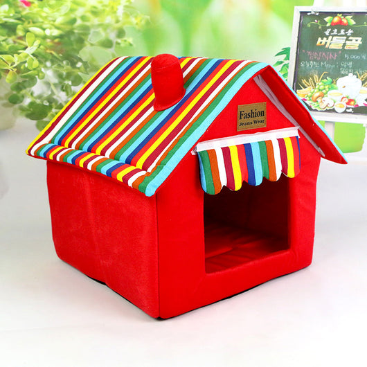 Casa Cama Plegable para Mascotas - Diseño Desmontable y Térmico
