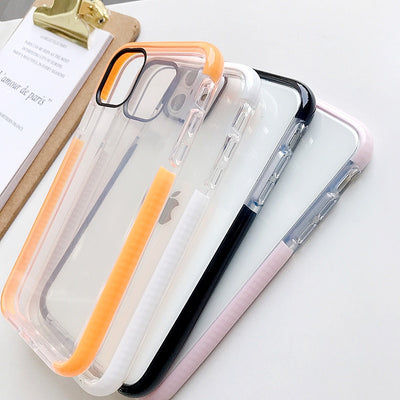Funda Transparente Bicolor Antigolpes para Celular - Image 2