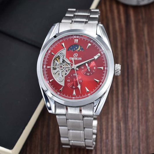 Reloj Automático Tourbillon para Hombre con Fase Lunar y Acero Inoxidable - Image 7