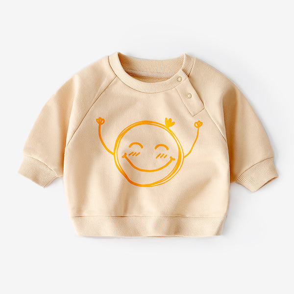 Sudadera de Algodón Puro en Colores Sólidos