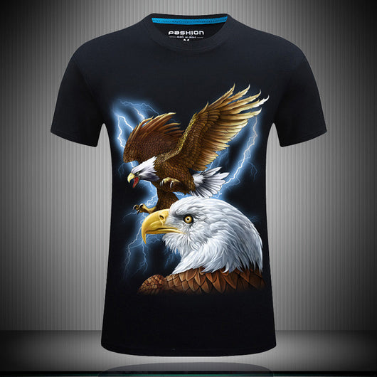 Playera Hombre Manga Corta con Estampado Digital 3D - Image 2