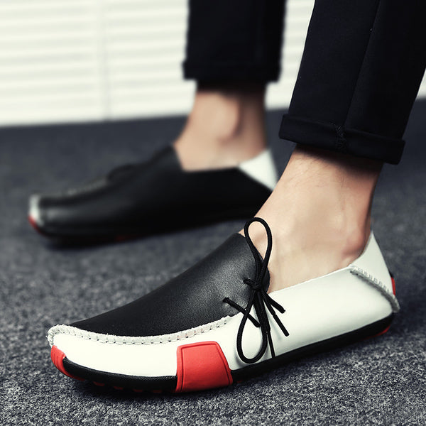 Zapatos de Cuero con Suela Plana y Flexible