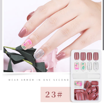 Set de 30 Uñas Postizas Desprendibles - Cobertura Completa para Decoración - Image 46