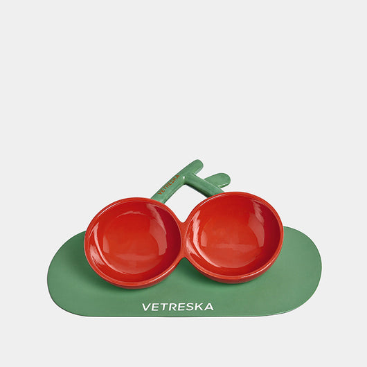 Comedero Doble Gato Cerámica Cherry Bowl - Image 5