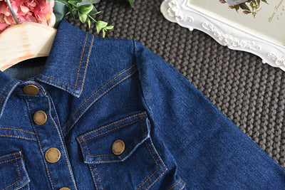 Vestido Denim para Niñas - Estilo Clásico y Versátil - Image 3
