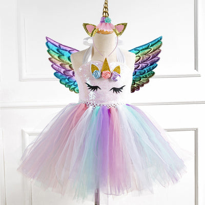 Vestido Infantil de Lentejuelas y Malla Hecho a Mano - Image 15