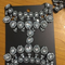 European and American fashion popular rhinestone exaggerated sexy female body chain White
