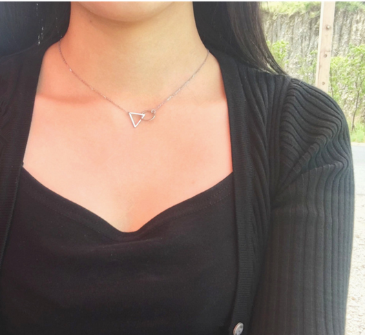 Collar con Colgante Geométrico en Plata 925 Esterlina - Image 8