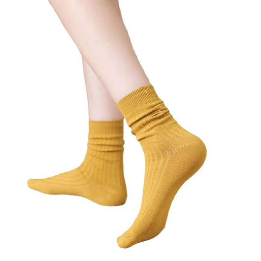 Calcetines Mujer Caña Media Algodón Otoño Invierno Estilo Coreano Japonés - Image 5