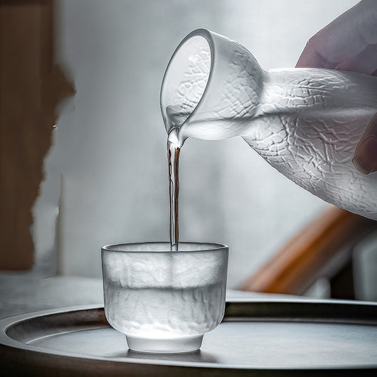 Juego de Jarras de Sake Estilo Japonés con Vasos Esmerilados - Image 9