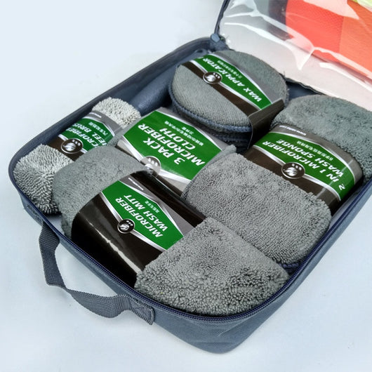 Kit Completo de Limpieza para Automóvil 9 Piezas