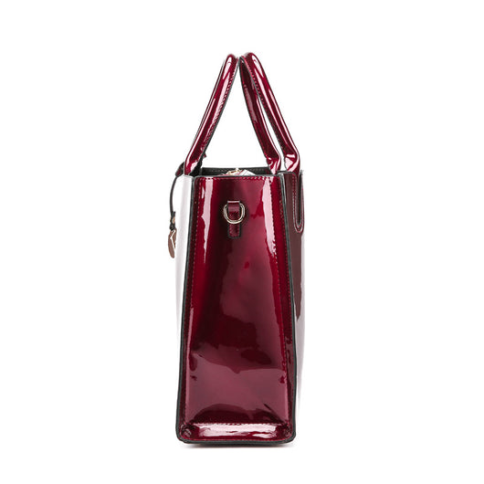 Bolso Maternal de Charol Brillante con Compartimentos Inteligentes - Image 5
