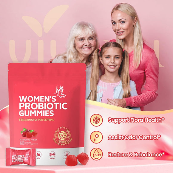 Probióticos Femeninos en Gomitas - 60 Tabletas