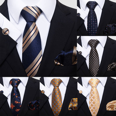 Conjunto de Corbata, Pañuelo y Gemelos para Hombre - Elegancia Empresarial - Image 41