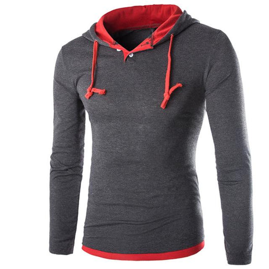 Sudadera Deportiva con Capucha y Costuras Decorativas para Hombre - Image 4