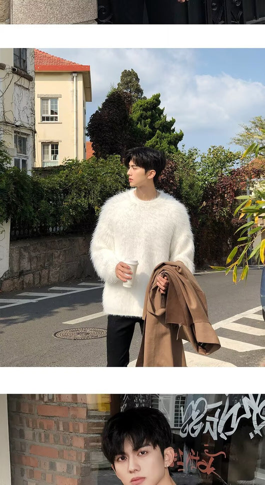 Suéter Holgado de Punto para Hombre - Abrigo Casual Otoño Invierno - Image 26