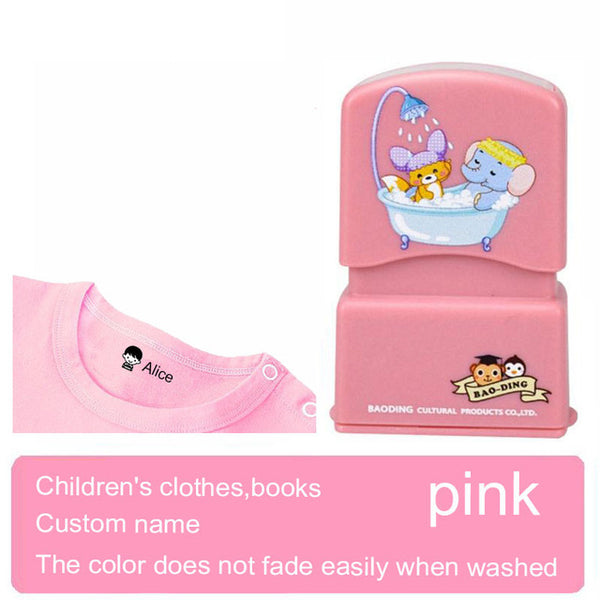 Sello Personalizado con Nombre para Ropa de Niños | Timbre DIY Infantil