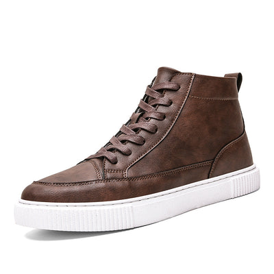 Zapatillas Altas de Cuero Estilo Coreano - Image 6