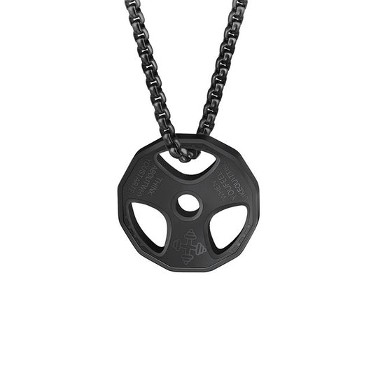 Dije Pesa de Fitness Hip Hop en Acero Titanio - Collar Deportivo Urbano - Image 8