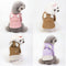 Abrigo de Terciopelo para Mascotas - Chaqueta Estilo Solapa para Perros, Gatos y Peluches