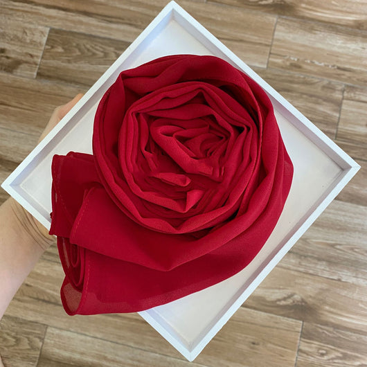 Pañuelo Hijab de Gasa Perlada Liso para Mujer - Image 38