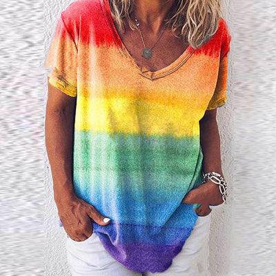 Playera Oversize Tie-Dye Arcoíris para Talla Plus - Image 13