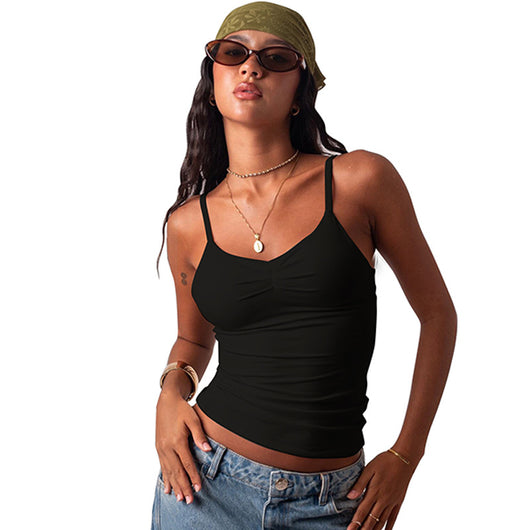 Chaleco Espalda Descubierta Cuello V Ajustado Elegante - Image 20