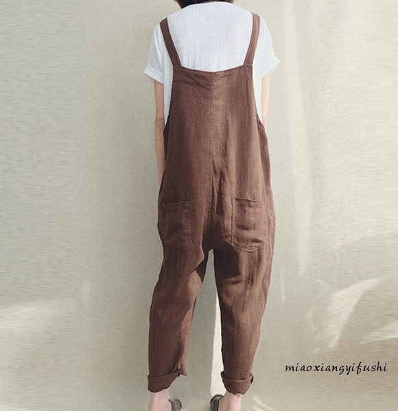 Pantalones Casuales de Algodón y Lino para Mujer - Transpirables y Cómodos