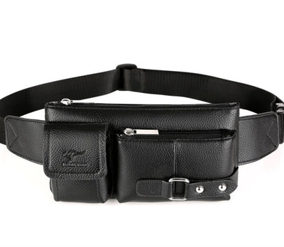 Bolsa de Cintura Cuero Genuino para Hombre - Riñonera Premium Crossbody - Image 9