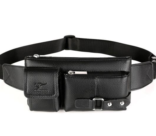 Bolsa de Cintura Cuero Genuino para Hombre - Riñonera Premium Crossbody - Image 9