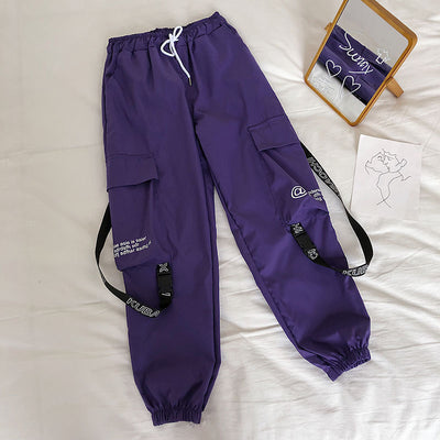 Pantalones Harem con Cintura Elástica y Pierna Recta - Image 6