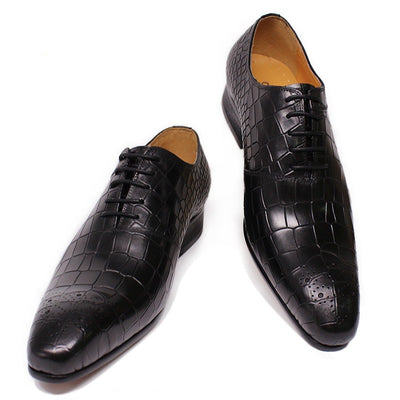 Zapatos de Cuero Oxford para Hombre - Elegancia Empresarial - Image 5