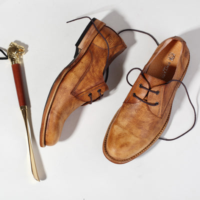 Zapatos de Cuero Retro Brogue para Hombre con Tallado Artesanal - Image 8