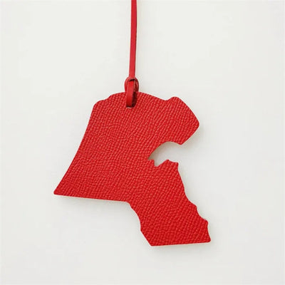Colgante de Bolso en Forma de Mapa de Cuero - Image 25