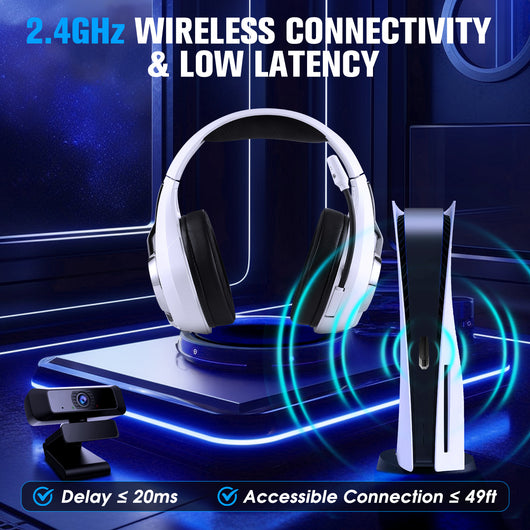 Auriculares Gaming Inalámbricos Bluetooth 2.4G para E-sports - Image 9