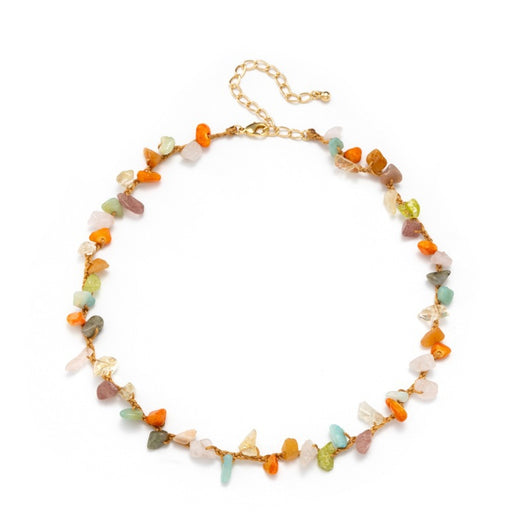 Collar de Piedra de Playa y Cuerda de Cáñamo Tejida a Mano - Image 9