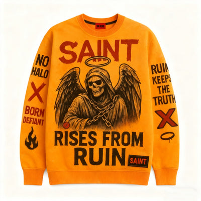 Sudadera Oversized Suelta con Mangas Largas para Hombre