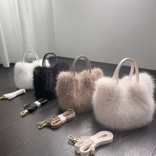 Bolso Tote de Piel Sintética Estilo Fox
