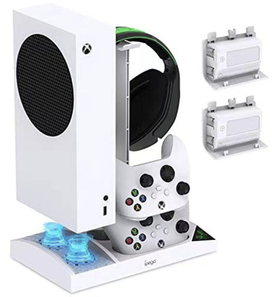 Base Enfriadora Xbox Series S con Cargador Dual de Baterías y Soporte para Audífonos - Image 8
