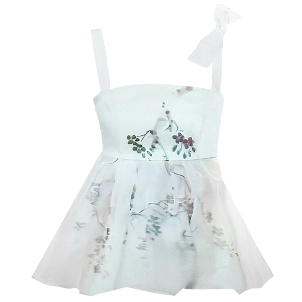 Blusa Blanca de Gasa con Tirantes Ajustables - Image 4