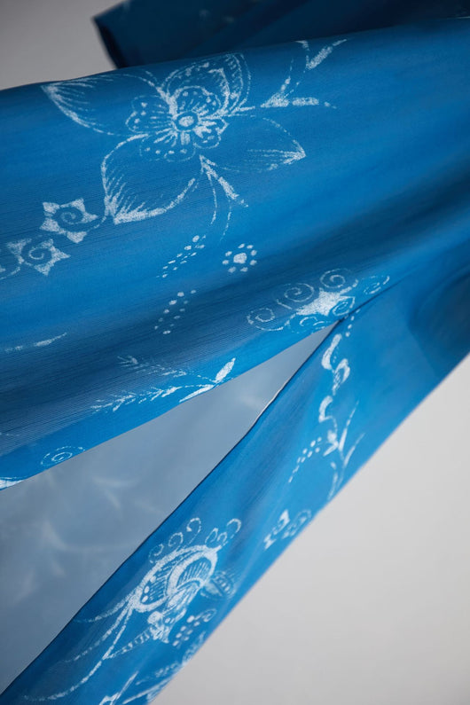 Bata Hanfu Azul Mejorada para Hombre con Cuello Mao y Mangas Largas - Image 12