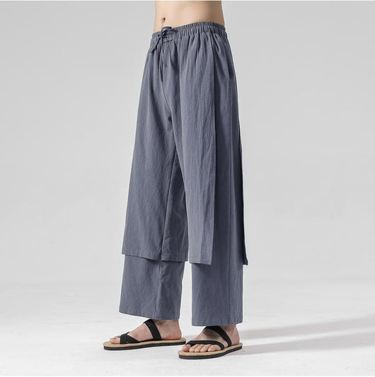 Pantalones Casuales de Algodón y Lino para Verano - Image 8