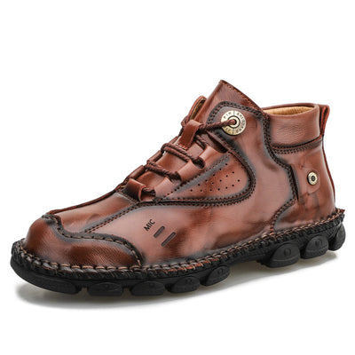 Botas Altas de Cuero Estilo Británico con Suela Antideslizante - Image 14